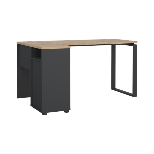 Biurko z blatem w dekorze dębu 100x150 cm Sign – Tvilum-image-3