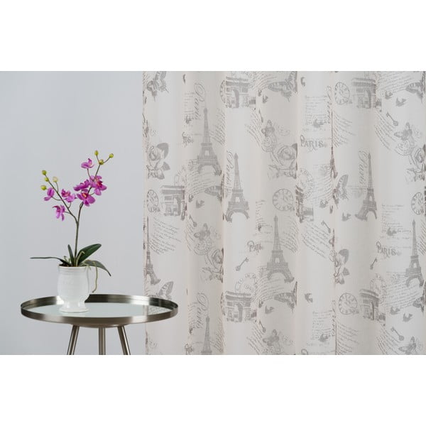 Beżowa firanka 140x245 cm Defence – Mendola Fabrics-image-3