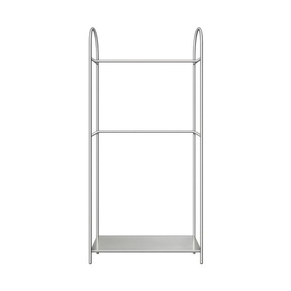 Metalowy stojak na ubrania w kolorze matowego srebra 92x186x39 cm Arch – Mette Ditmer Denmark