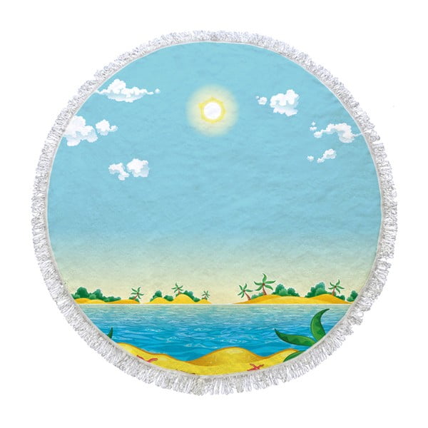 Okrągły ręcznik Sunshine, ⌀ 150 cm