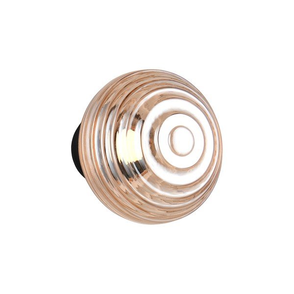 Szklany kinkiet LED na USB w bursztynowym kolorze ø 15,5 cm Earl – Reality-image-3