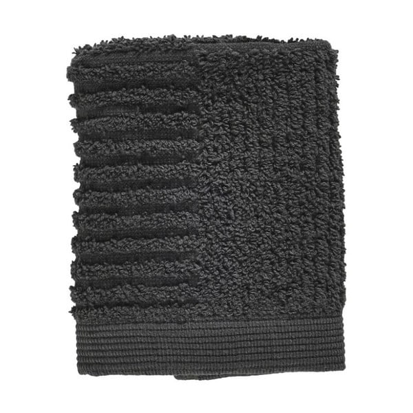 Antracytowy bawełniany ręcznik 30x30 cm Classic − Zone