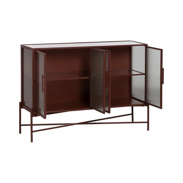 Ceglasta metalowa witryna 120x85 cm Harris – Ixia-image-2