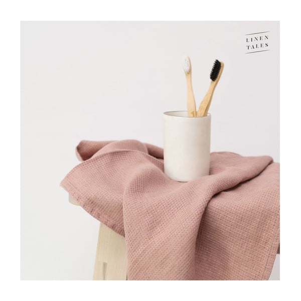 Brązowy lniany ręcznik 140x100 cm – Linen Tales-image-1