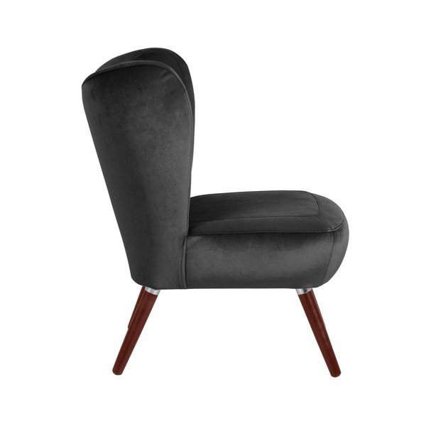 Antracytowy fotel Max Winzer Sari Velvet-image-4