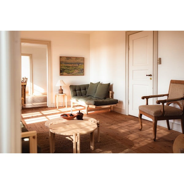 Naturalny okrągły stolik z litego drewna sosnowego ø 60 cm Sticks – Karup Design-image-4