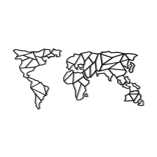 Metalowa dekoracja ścienna Map, 60x130 cm