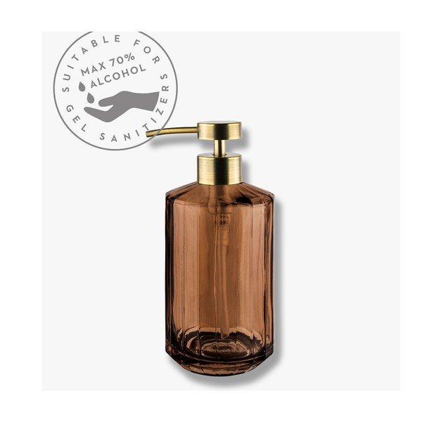 Brązowy szklany dozownik do mydła 200 ml Vision – Mette Ditmer Denmark-image-3