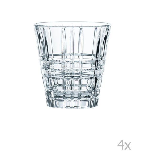 Zestaw 4 szklanek ze szkła kryształowego Nachtmann Square Tumbler, 260 ml