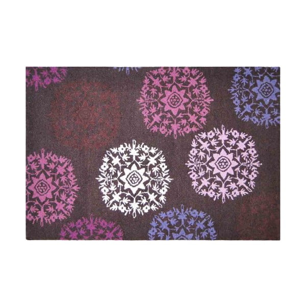 Wełniany dywan Purple Starbust, 121x182 cm