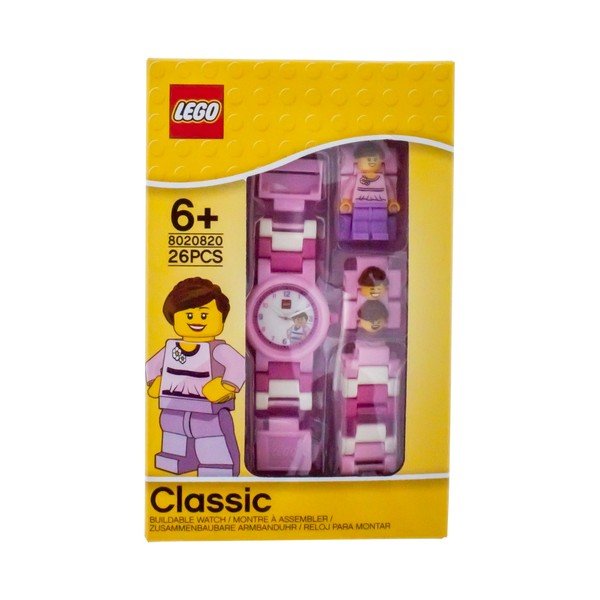 Różowy zegarek z figurką LEGO® Classic-image-4