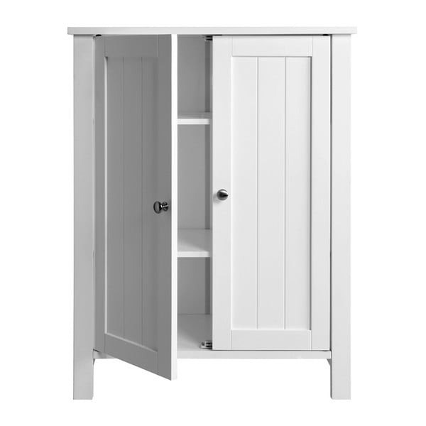 Biała szafka łazienkowa z drzwiczkami Songmics, szer. 60 cm-image-2