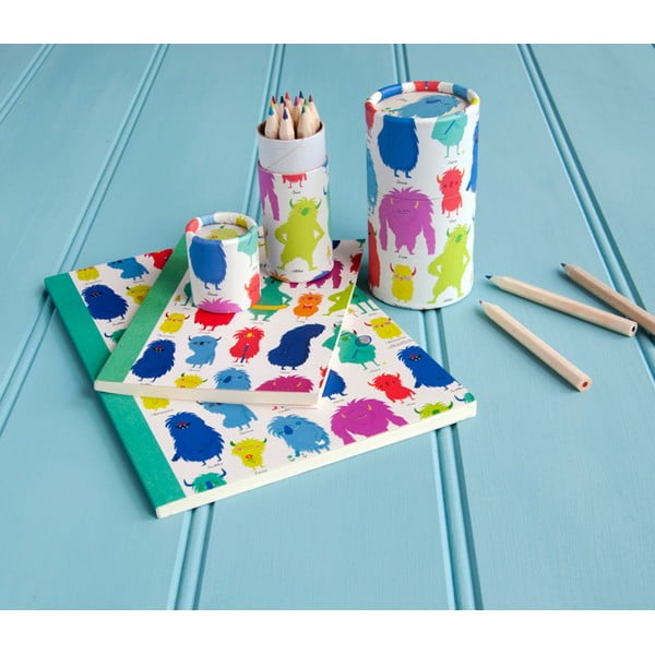 Zestaw 12 mini kredek Rex London Monsters Of The World-image-3