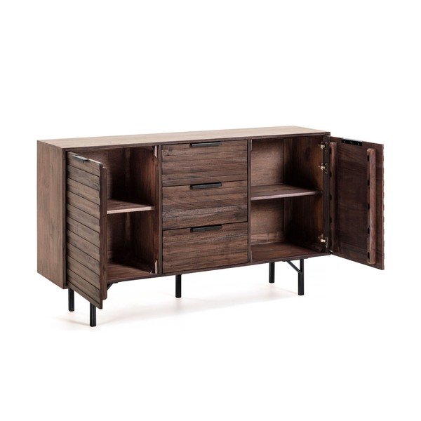 Ciemnobrązowa komoda Kave Home Atalia, 160x91 cm-image-3
