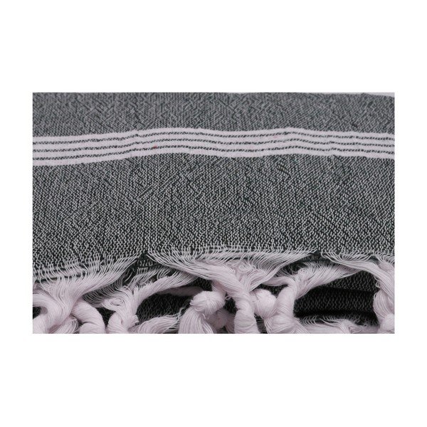 Zielono-biały ręcznik, 170x90 cm-image-4