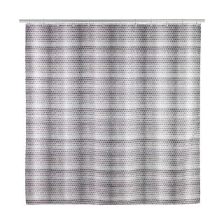 Szara zasłona prysznicowa Wenko Leblon, 180x200 cm
