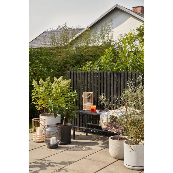 Zestaw 2 czarnych doniczek Hübsch Hureno Picco-image-3