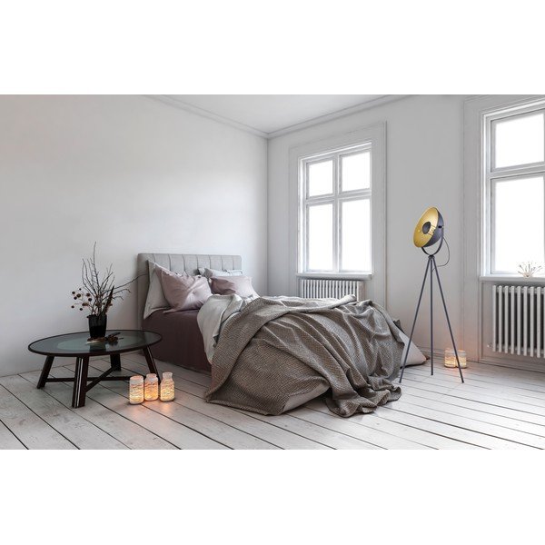 Ciemnoszara metalowa lampa stojąca Reality Chewy, wys. 160 cm-image-3