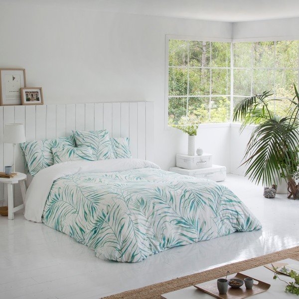 Zestaw 2 bawełnianych poszewek na poduszki Marghett Baker Aqua, 50x75 cm-image-4