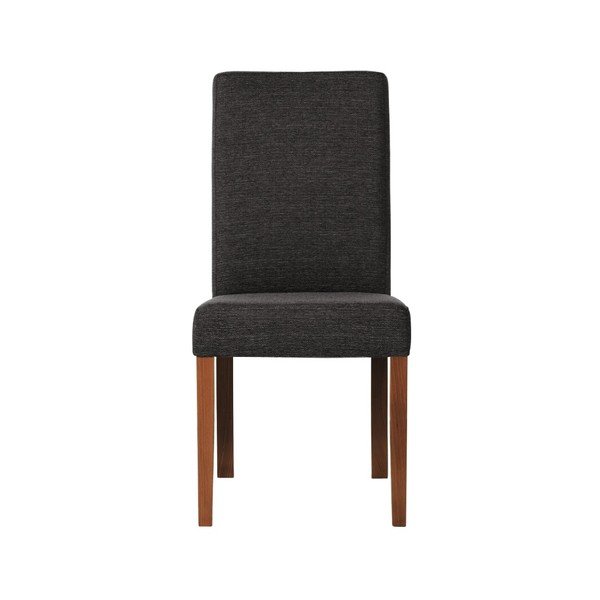 Ciemnoszare krzesło z ciemnobrązowymi nogami Ted Lapidus Maison Tonka-image-3
