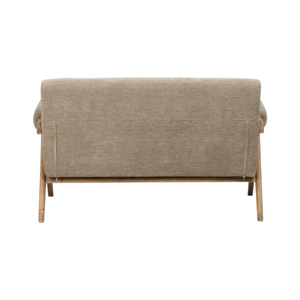 Beżowa sofa  z tkaniny szenilowej 134 cm Rest – Ixia-image-3