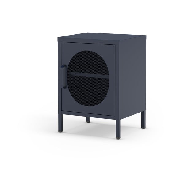 Ciemnoniebieska metalowa szafka nocna Diora – Marckeric-image-3