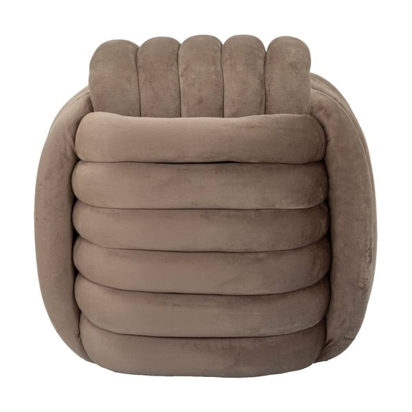 Szarobrązowy aksamitny puf Softy – Mauro Ferretti-image-2