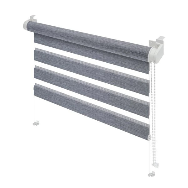 Szara roleta dzień i noc 80x150 cm Zebra Natur – Gardinia-image-1