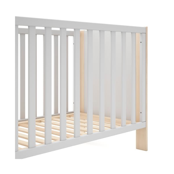 Białe łóżeczko 60x120 cm Esteban – Marckeric-image-4