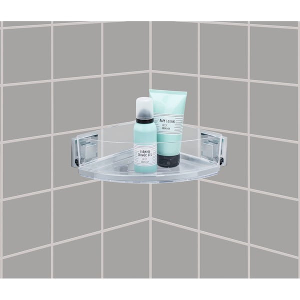 Półka narożna z przyssawką Wenko Vacuum-Loc, 19,5x28 cm-image-1