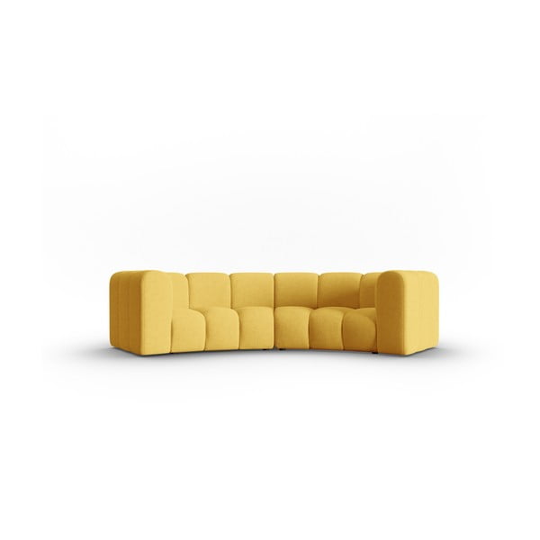 Żółta sofa 322 cm Lupine – Micadoni Home
