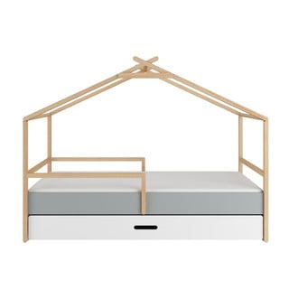 Łóżko dziecięce z drewna sosnowego BELLAMY TeePee, 90x200 cm
