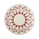 Kremowy kamionkowy talerz deserowy ze świątecznym motywem ø 16 cm Jolly – Bloomingville