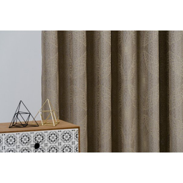 Zasłona w kolorze złota 140x160 cm Elys – Mendola Fabrics-image-2