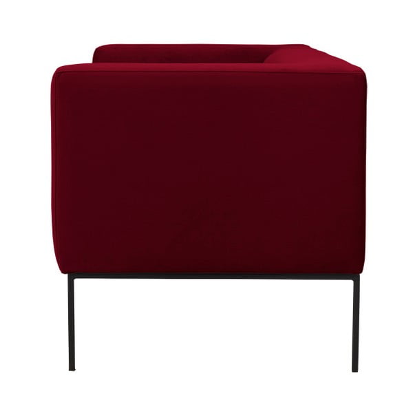 Czerwona aksamitna 2-osobowa sofa Windsor & Co Sofas Neptune-image-3