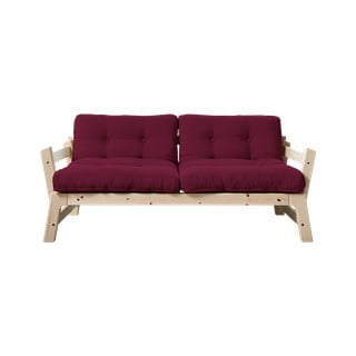 Sofa rozkładana Karup Design Step Natural Clear/Light Bordeaux