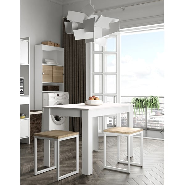 Biały stół 110x70 cm Nice – TemaHome -image-1