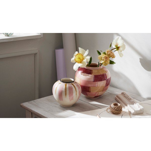 Różowy wazon ceramiczny ø 21,5 cm Canvas – Kähler Design-image-3