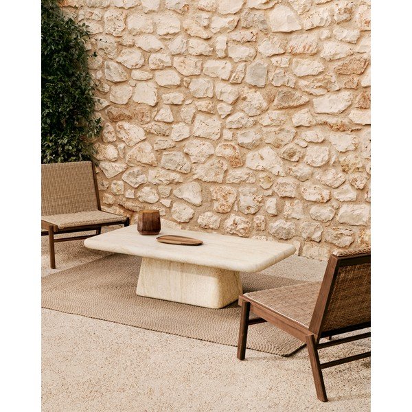 Beżowy dywan odpowiedni na zewnątrz z włókien z recyklingu 160x230 cm Despas – Kave Home-image-1