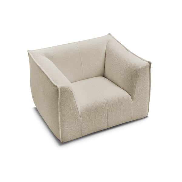 Beżowy fotel z materiału bouclé Giorgia – Bobochic Paris-image-4