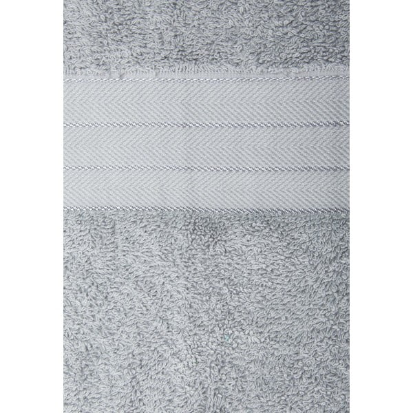 Jasnoszare bawełniane ręczniki kąpielowe frotte zestaw 2 szt. 70x140 cm – Good Morning-image-1