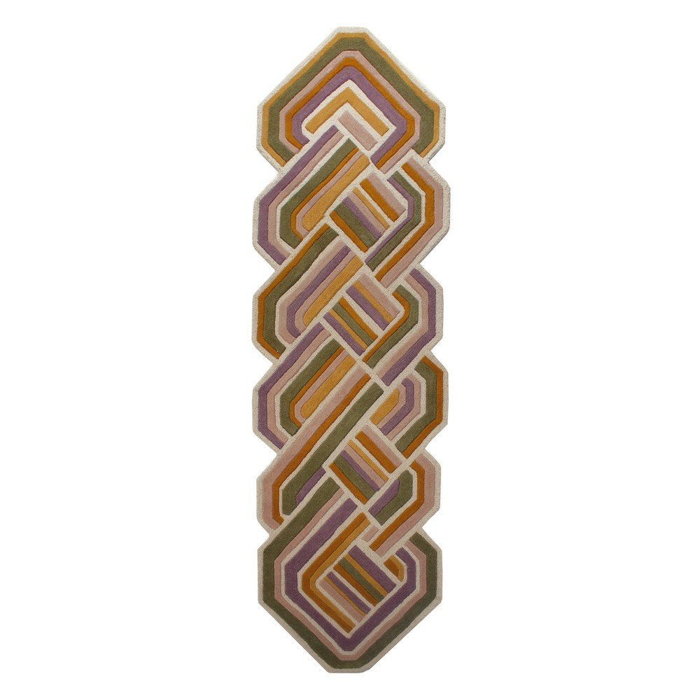 Wełniany chodnik tkany ręcznie 80x300 cm Lattice Shaped  – Flair Rugs