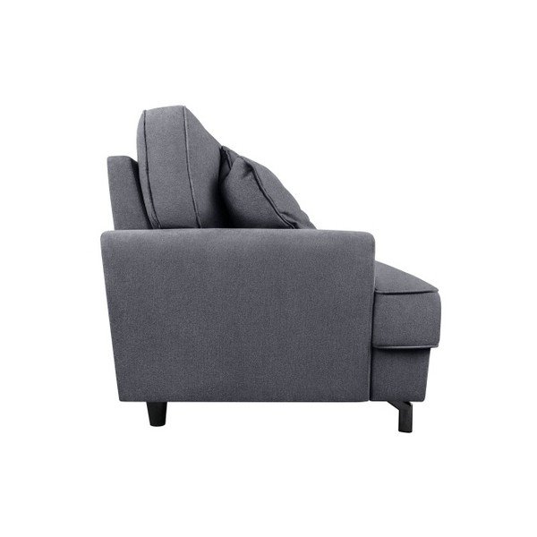 Ciemnoszara sofa 3-osobowa Kooko Home Salsa-image-3