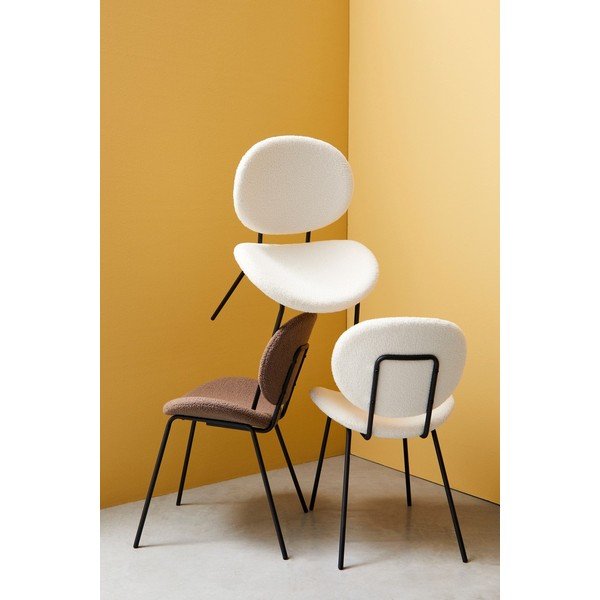 Białe tapicerowane krzesło Maddie – Yes Everyday-image-1