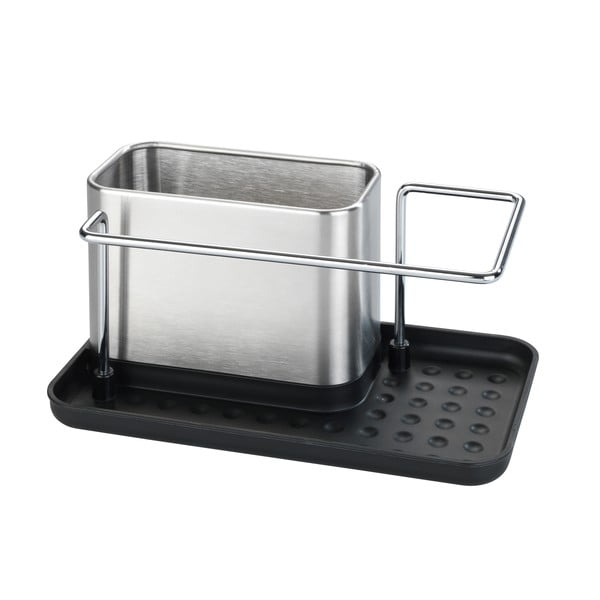 Nierdzewny stojak na akcesoria do mycia naczyń Wenko Orio