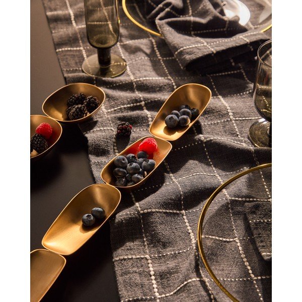 Miska do serwowania ze stali nierdzewnej w kolorze złota Aruc – Kave Home-image-1