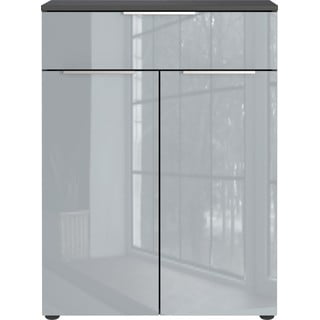 Szara wysoka wisząca szafka łazienkowa 71x95 cm Vasio – Germania