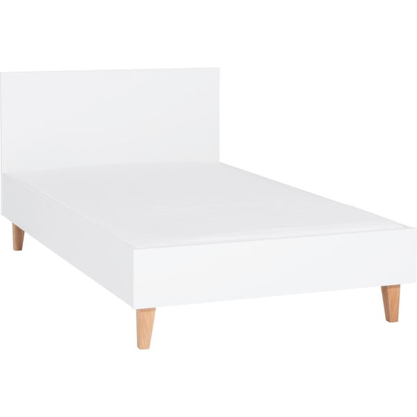 Białe łóżko jednoosobowe Vox Concept, 120x200 cm