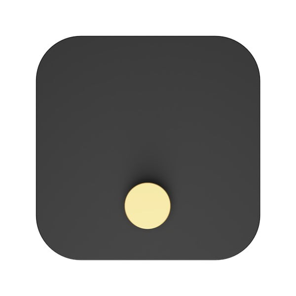 Czarny metalowy wieszak ścienny z półką Hang in There – UMAGE-image-3