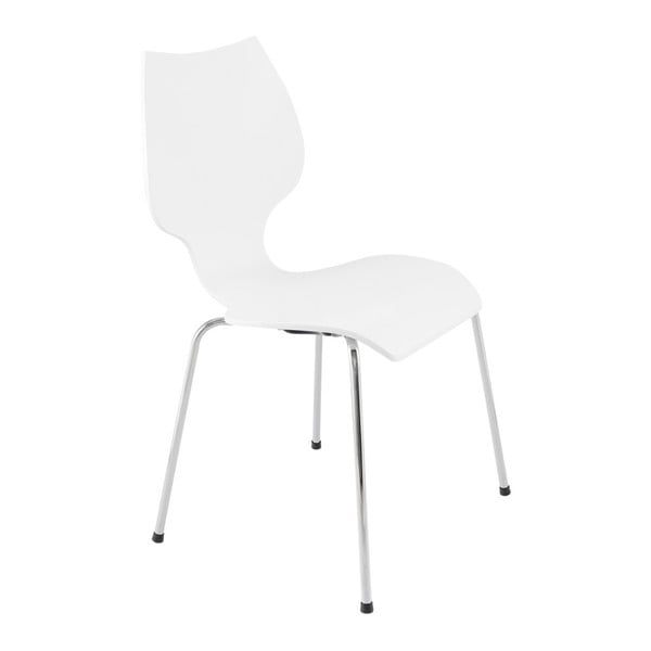 Białe krzesło do jadalni Kokoon Design Elipse